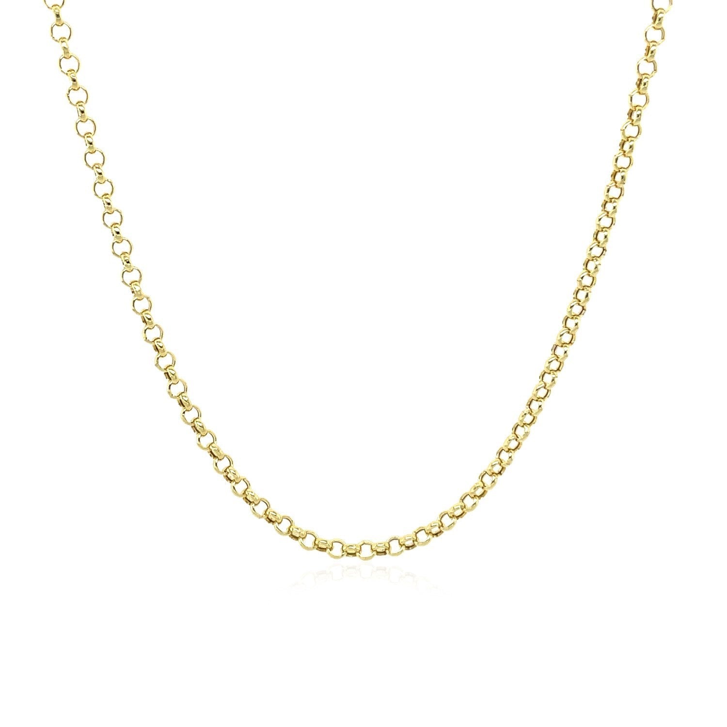 14k Yellow Gold Rolo Chain 1.9mm by Bids.com