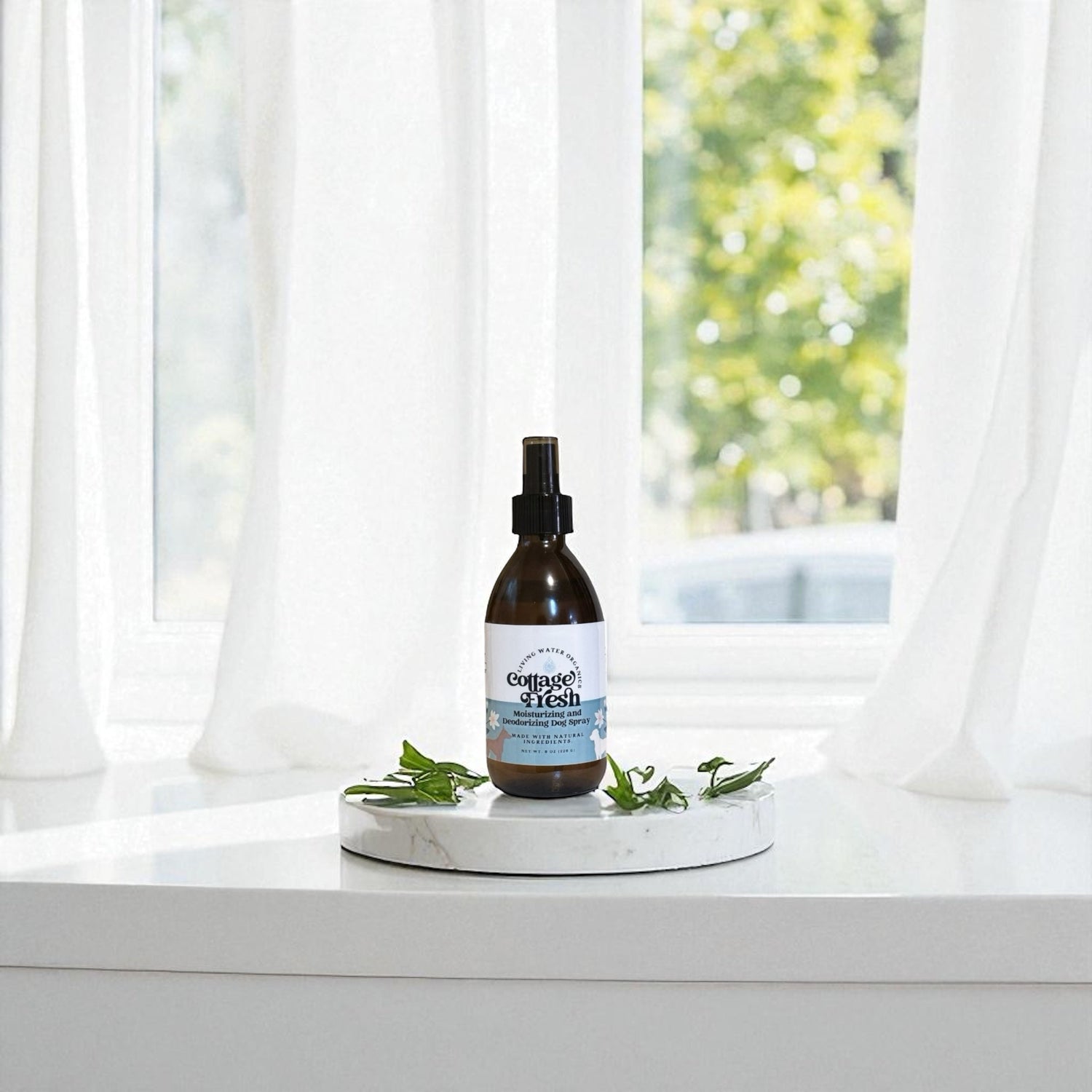Dog Spray Deodorizing and Moisturizing Leave-In, Cottage Fresh Dog Line by Living Water Organics