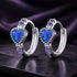 925 Sterling Silver Translucent Opal Earrings with CZ for Women  DestGlow