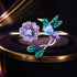 925 Sterling Silver Enamel 1.8mm Pavé Setting CZ Ring for Women  DestGlow