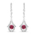 1.20 Carat Genuine Pink Tourmaline .925 Sterling Silver Earrings by Bids.com