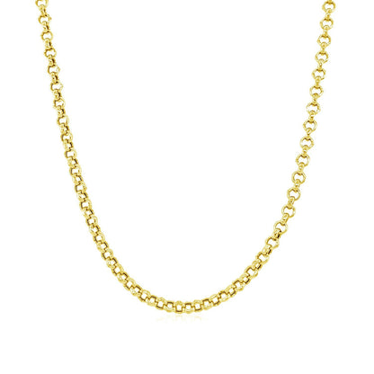 2.3mm 10k Yellow Gold Rolo Chain by Bids.com