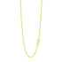 14k Yellow Gold Adjustable Cable Chain 1.5mm  DestGlow
