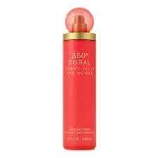 360 Coral By Perry Ellis For Women 8oz Body Mist Spray