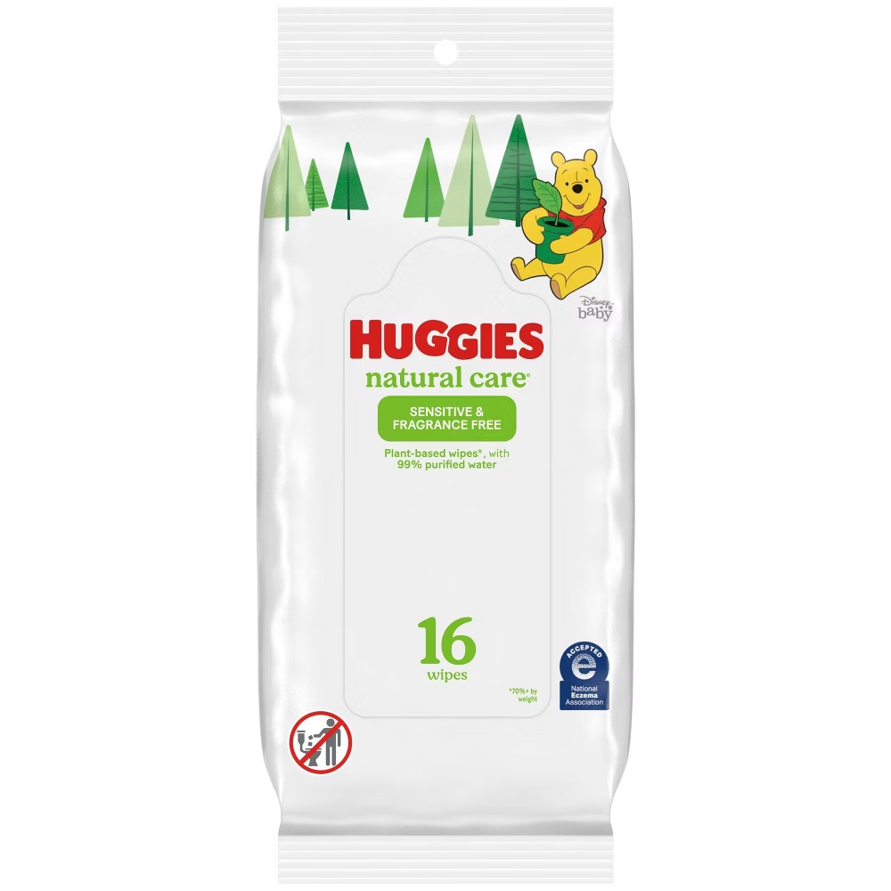 Huggies Natural Care Fragrance Free Baby Wipes (16ct) by Farmacias Savia