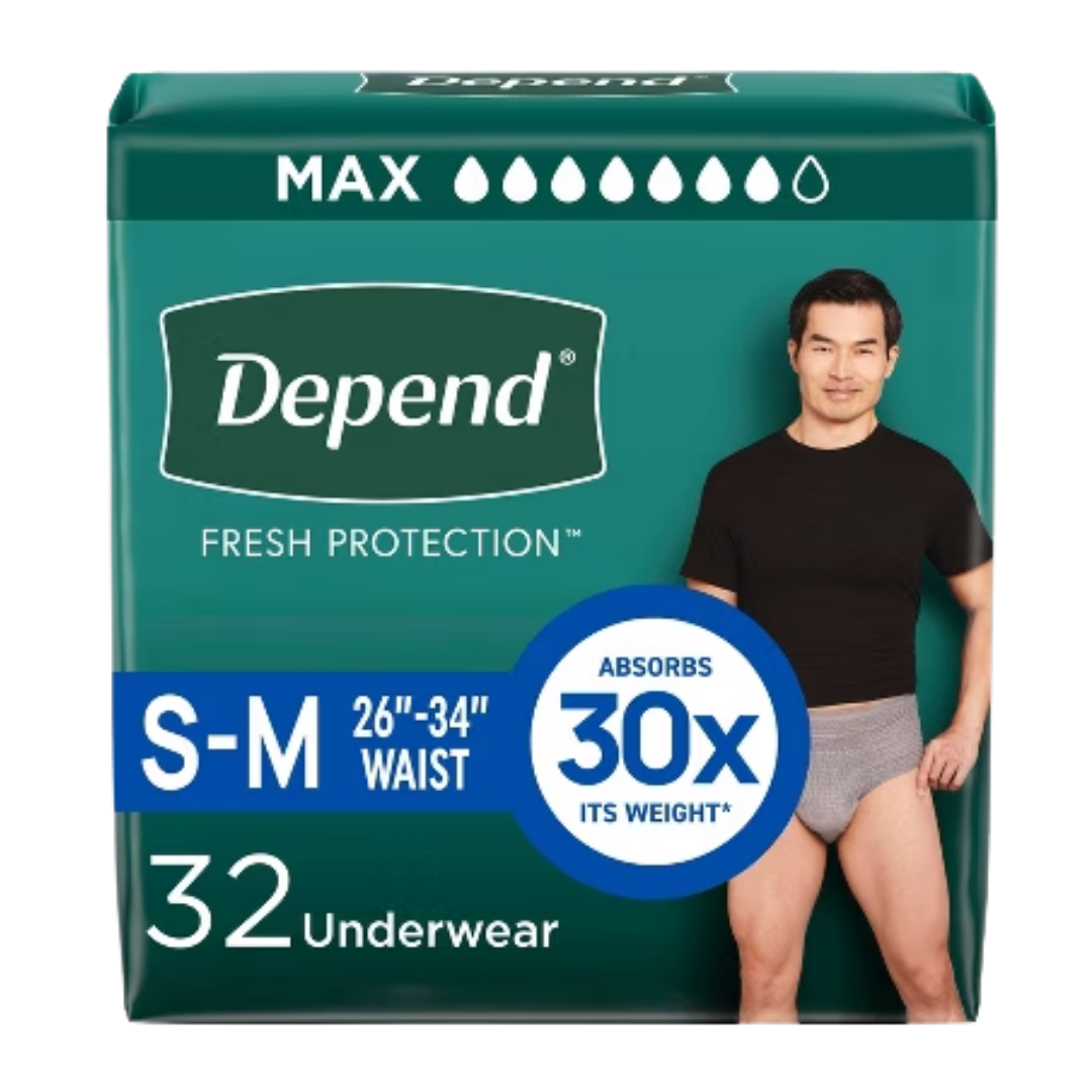 Depend Maximum Absorbency Underwear for Men Small (19 Count) by Farmacias Savia