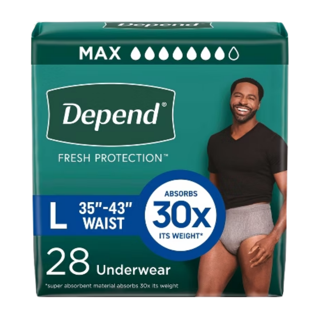 Depend Maximum Absorbency Underwear for Men Large (17 Count) by Farmacias Savia