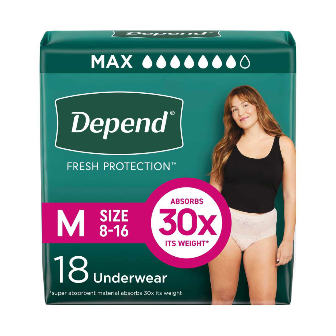 Depend Maximum Absorbency Underwear for Women Medium (18 Count) by Farmacias Savia