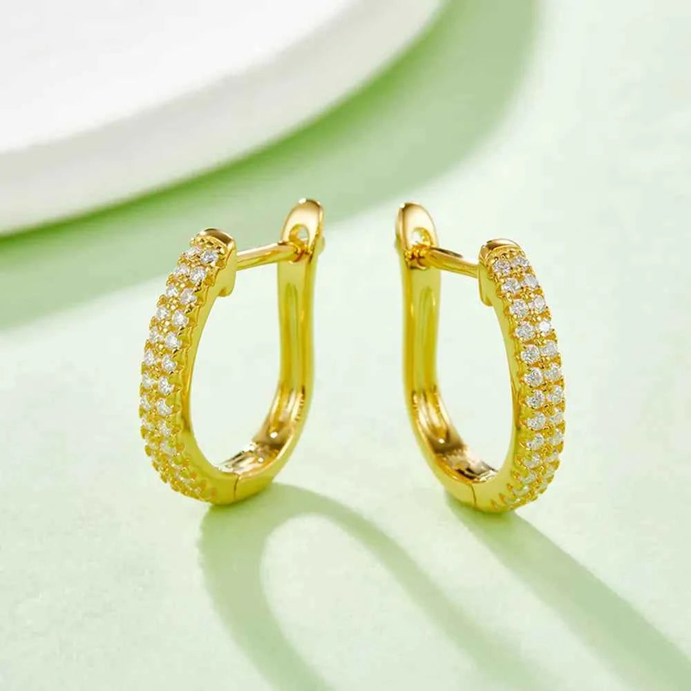 Sparkala™ 925 Sterling Silver Huggie Earrings