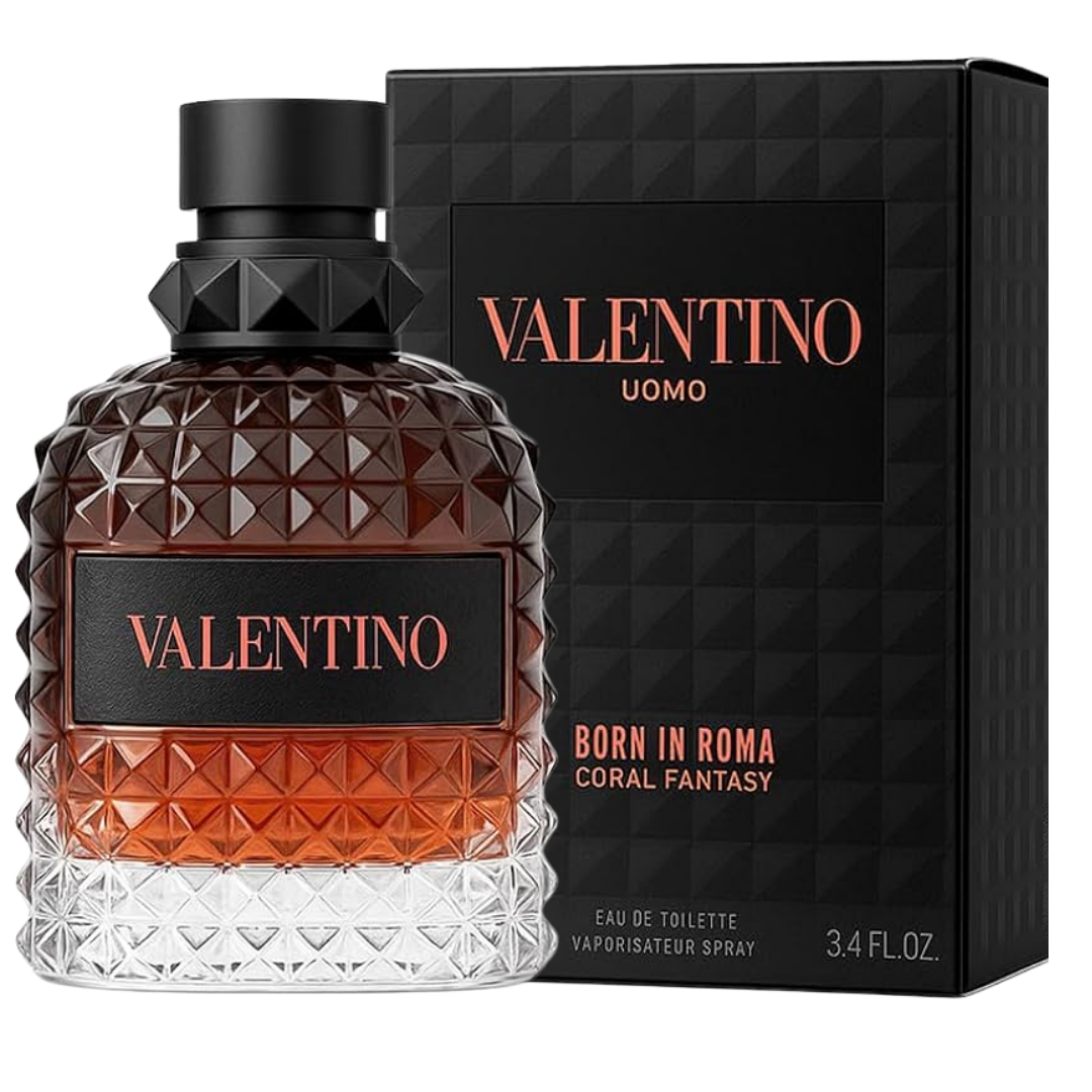 Valentino Uomo Born In Roma Coral Fantasy Eau de Toilette Spray for Men (3.4 fl oz) by Farmacias Savia