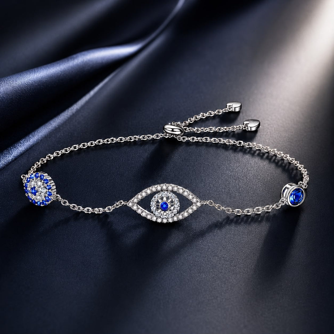 925 Sterling Silver Bracelet 22cm Length 0.9*2.2cm for Women  DestGlow