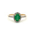 Genuine .74ct Emerald Diamond Ring 14KT Yellow Gold by Bids.com