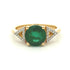Genuine 2.12ct Emerald Diamond Ring 14KT Yellow Gold by Bids.com
