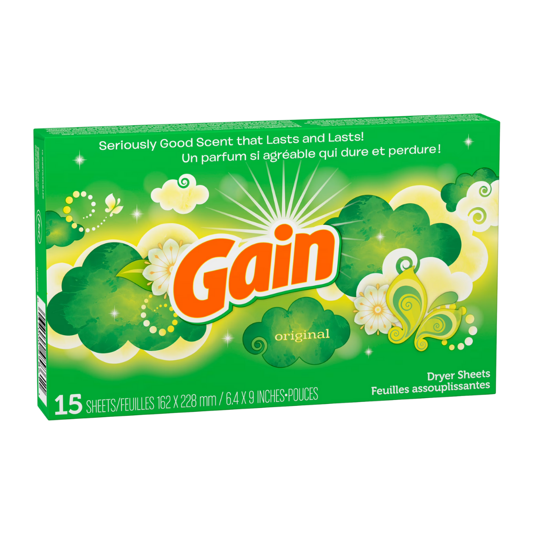 Gain Dryer Sheets Fabric Softener Original (15 count) by Farmacias Savia