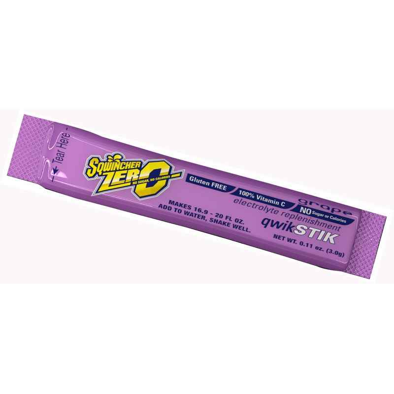 Sqwincher® Zero Qwik Stik – Sugar Free – Grape (11 0z)