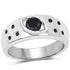 0.59 Carat Genuine Black Diamond .925 Sterling Silver Ring by Bids.com