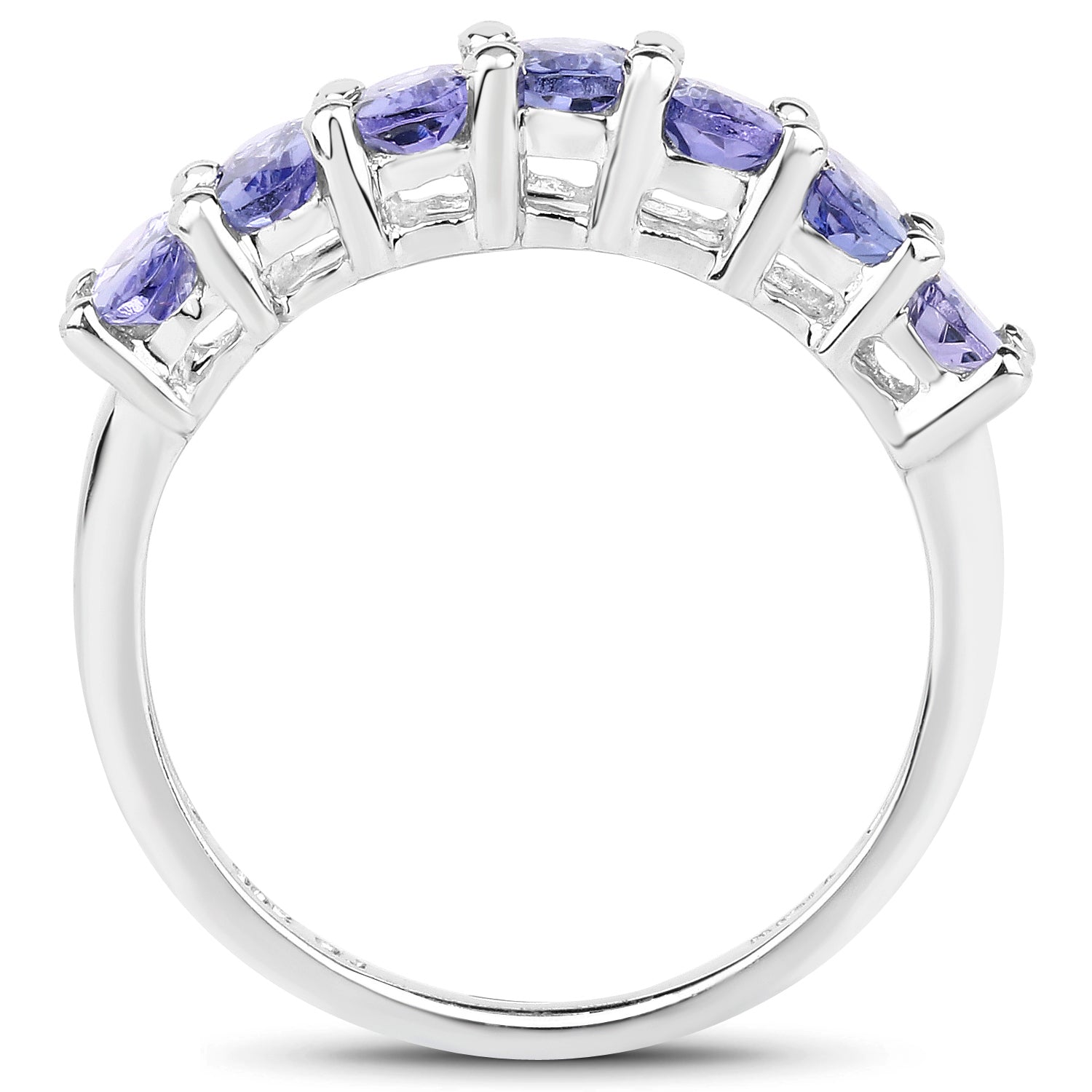 1.75 Carat Genuine Tanzanite .925 Sterling Silver Ring  DestGlow