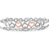 Sterling Silver Diamond Accent 3 Piece Adjustable Bolo Bracelet Set by Bids.com