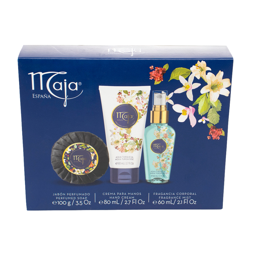 Maja Aqua Turquesa Travel Gift Set (3 pc) by Farmacias Savia