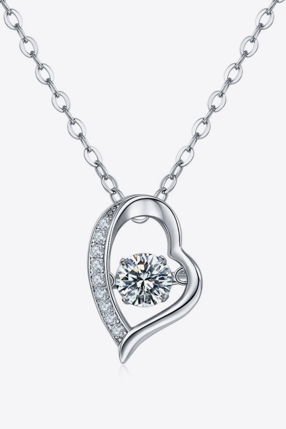 Platinum-Plated 925 Sterling Silver Sparkala™ Pendant Necklace - DestGlow