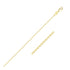 10k Yellow Gold Diamond Cut Cable Link Chain (1.10 mm) by Bids.com