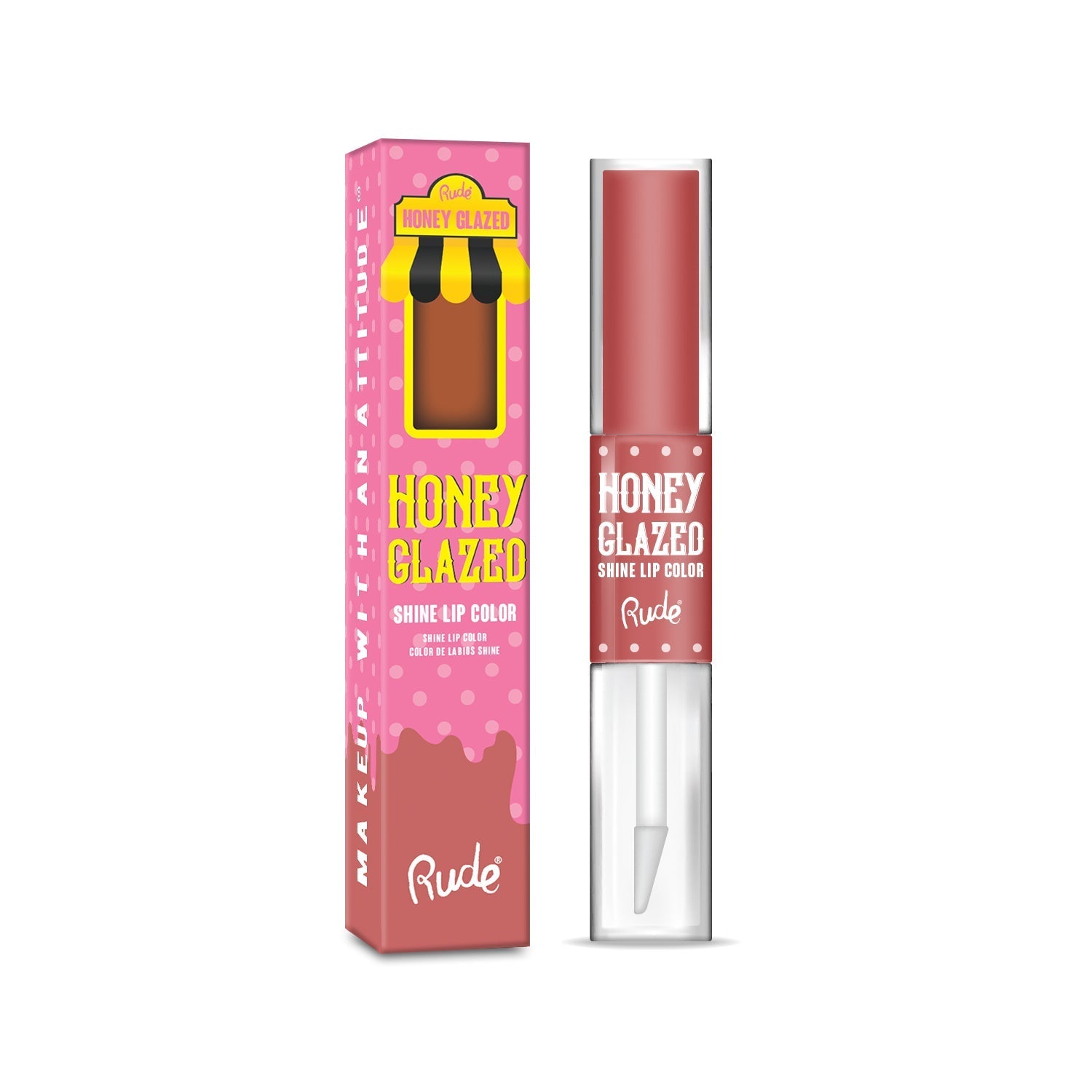 RUDE Honey Glazed Shine Lip Color - Sprinkled - DestGlow
