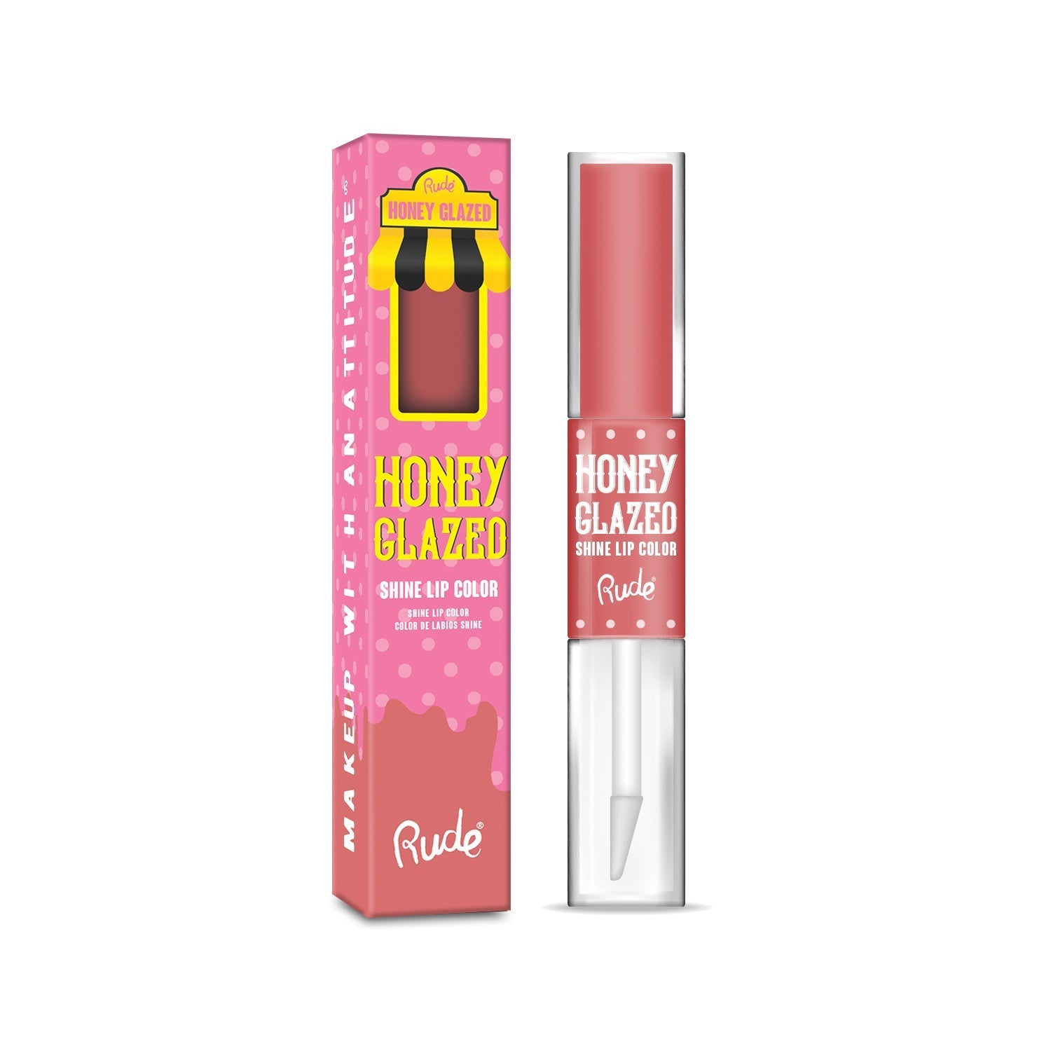 RUDE Honey Glazed Shine Lip Color - Jelly-Filled - DestGlow