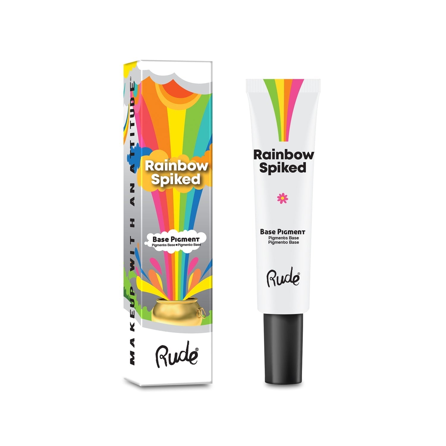RUDE Rainbow Spiked Vibrant Colors Base Pigment - White - DestGlow