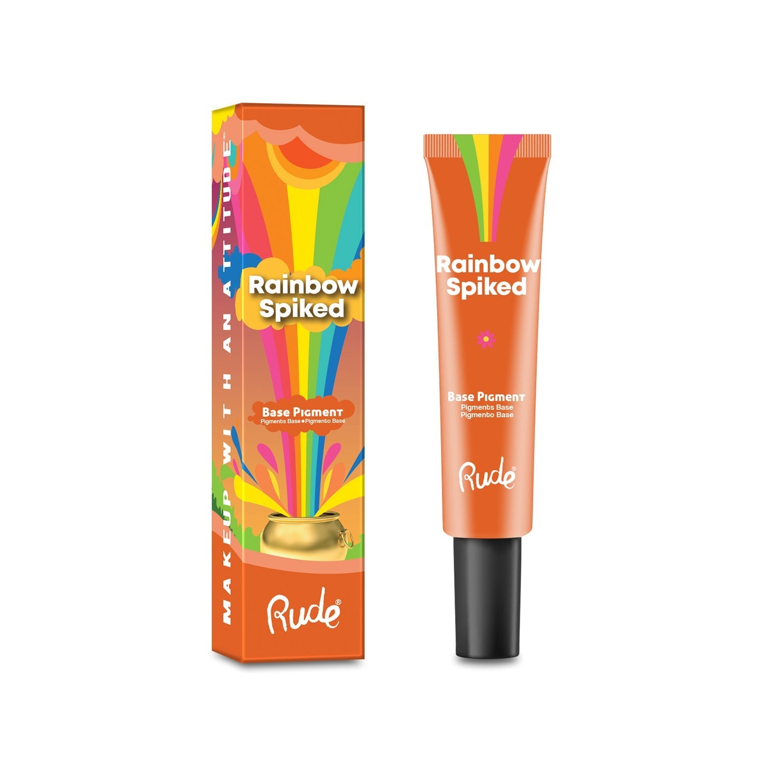RUDE Rainbow Spiked Vibrant Colors Base Pigment - Orange - DestGlow