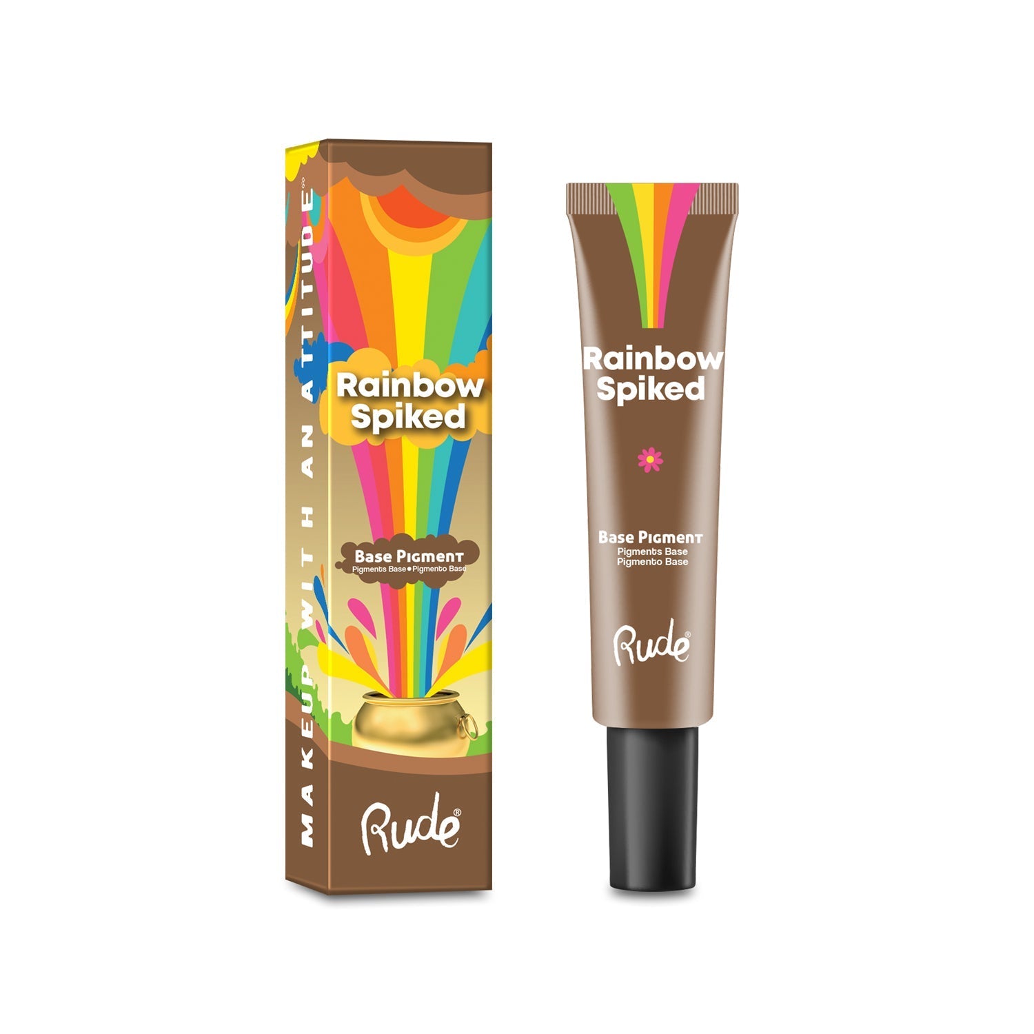 RUDE Rainbow Spiked Vibrant Colors Base Pigment - Brown - DestGlow