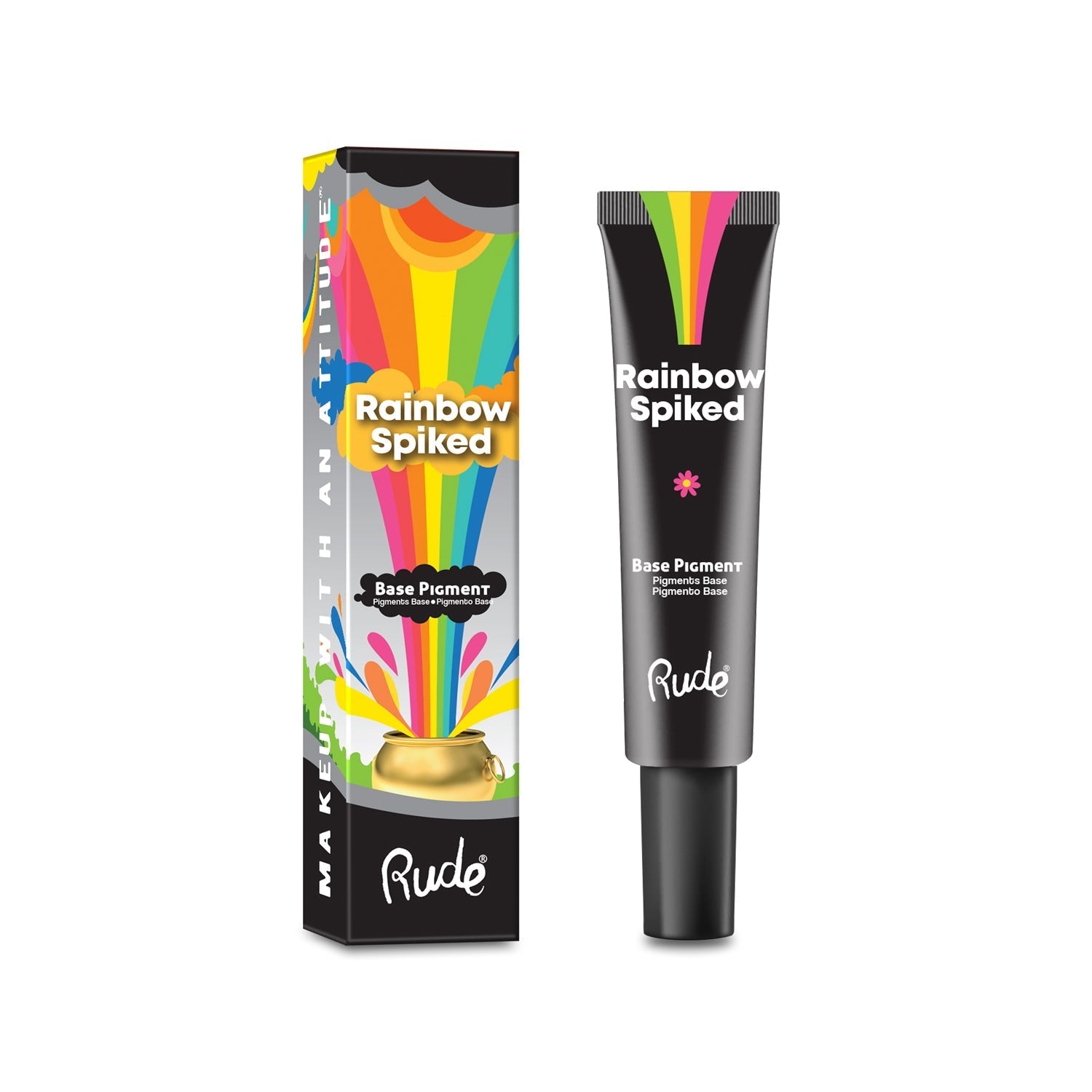 RUDE Rainbow Spiked Vibrant Colors Base Pigment - Black - DestGlow