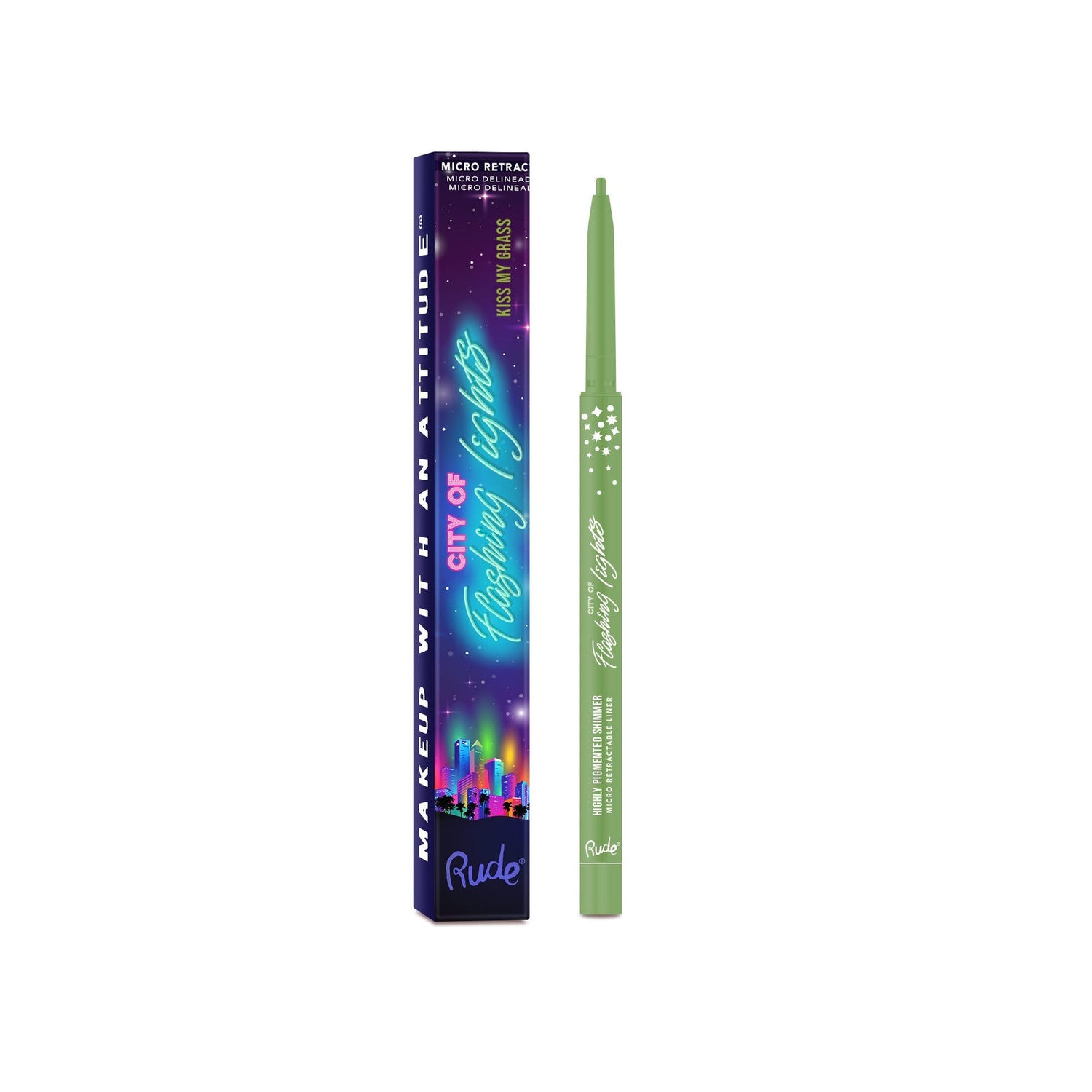 RUDE City of Flashing Lights Micro Retractable Liner by Avera Group