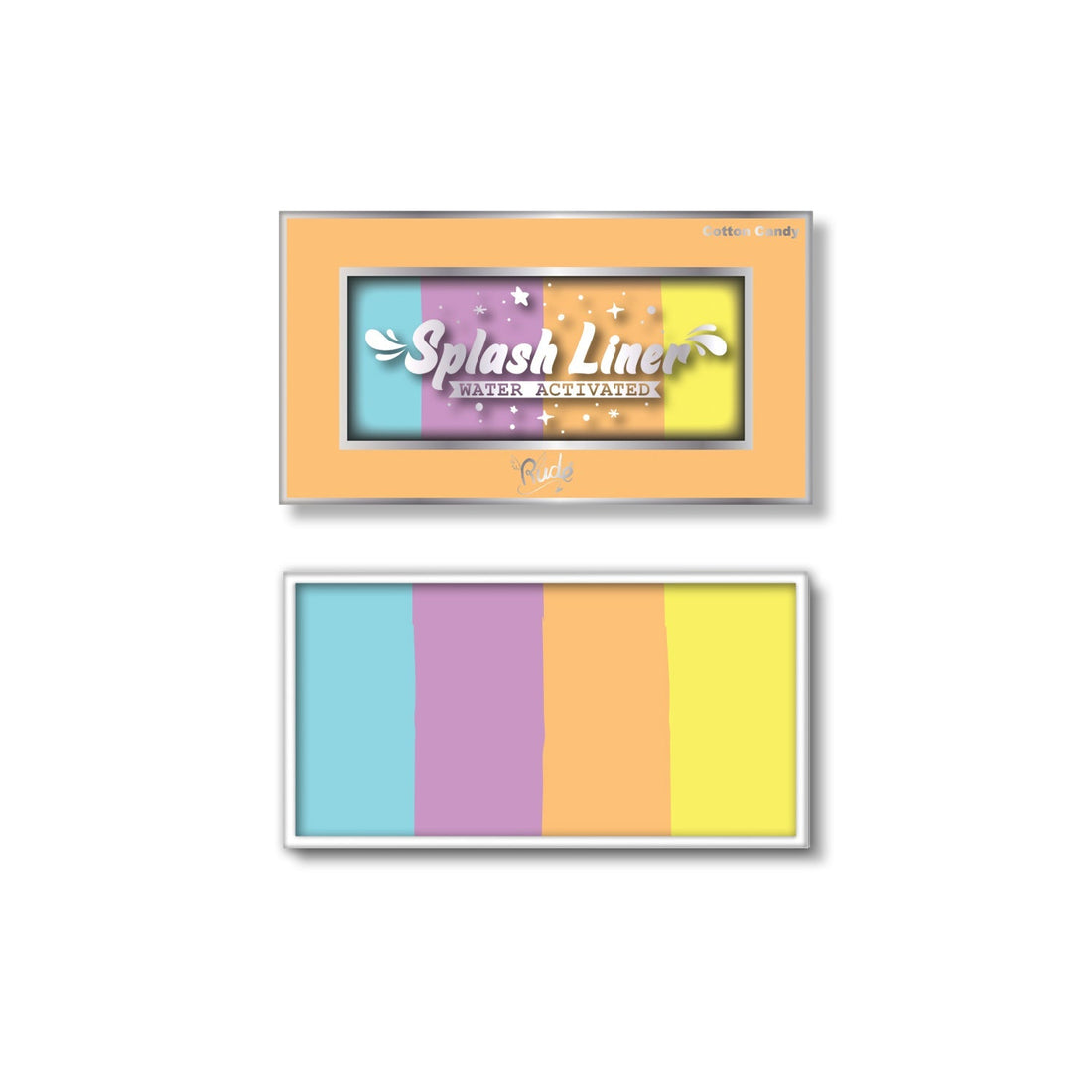 RUDE Splash Liner Water Activated Split Cake Face Body Paint - Cotton Candy - DestGlow
