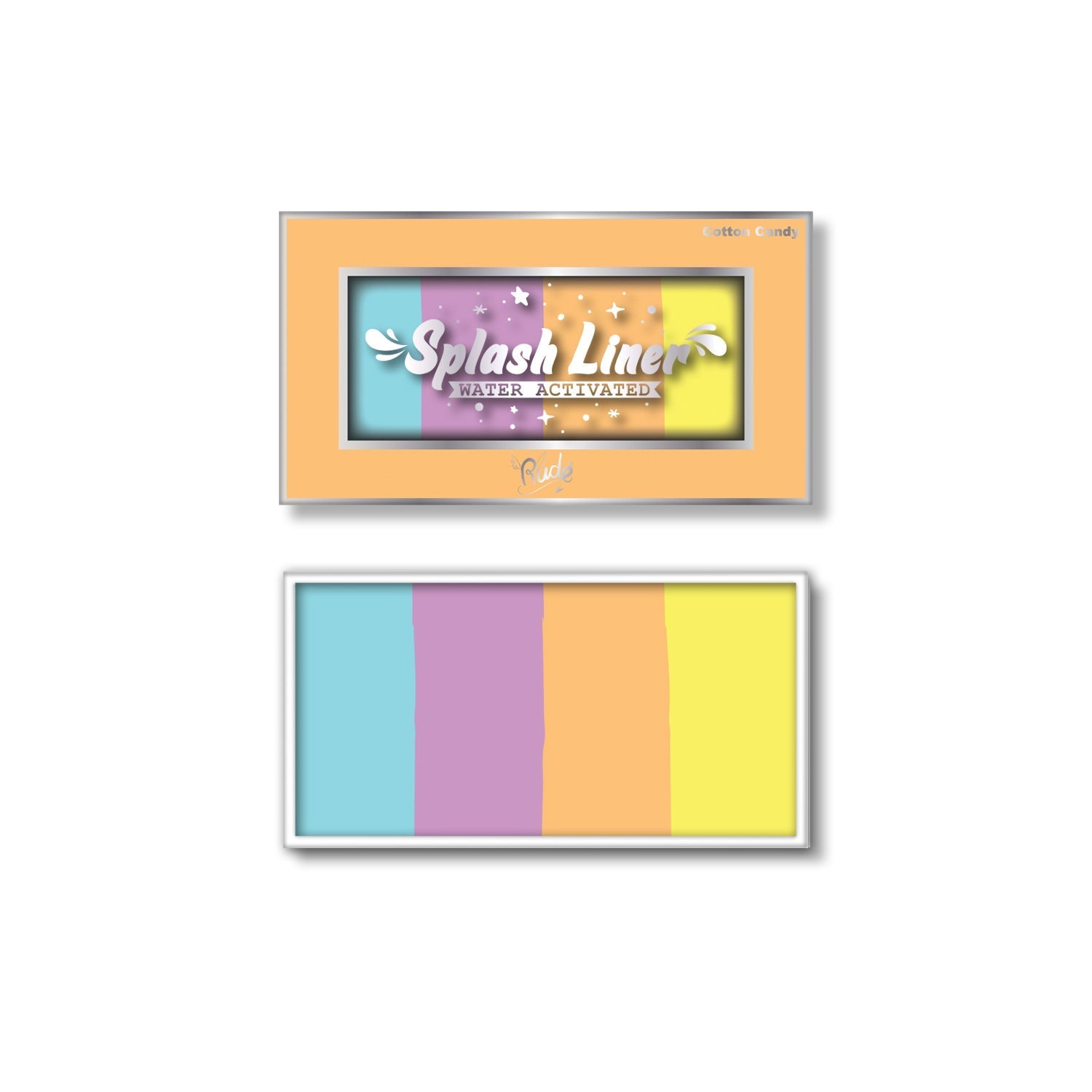 RUDE Splash Liner Water Activated Split Cake Face Body Paint - Cotton Candy - DestGlow