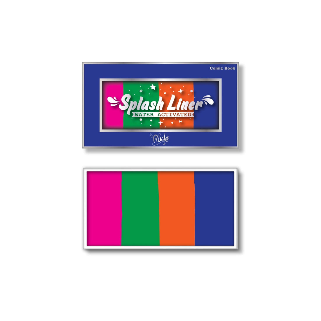 RUDE Splash Liner Water Activated Split Cake Face Body Paint - Comic Book - DestGlow