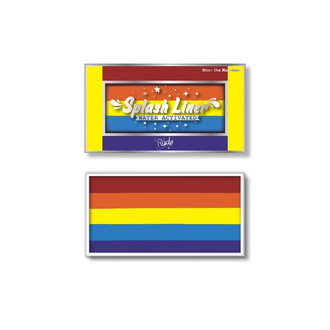 RUDE Splash Liner Water Activated Split Cake Face Body Paint - Over the Rainbow - DestGlow