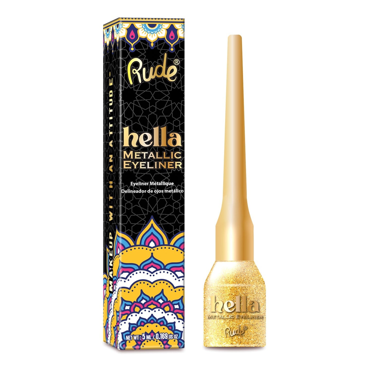 RUDE Hella Metallic Eyeliner - Citrine - DestGlow