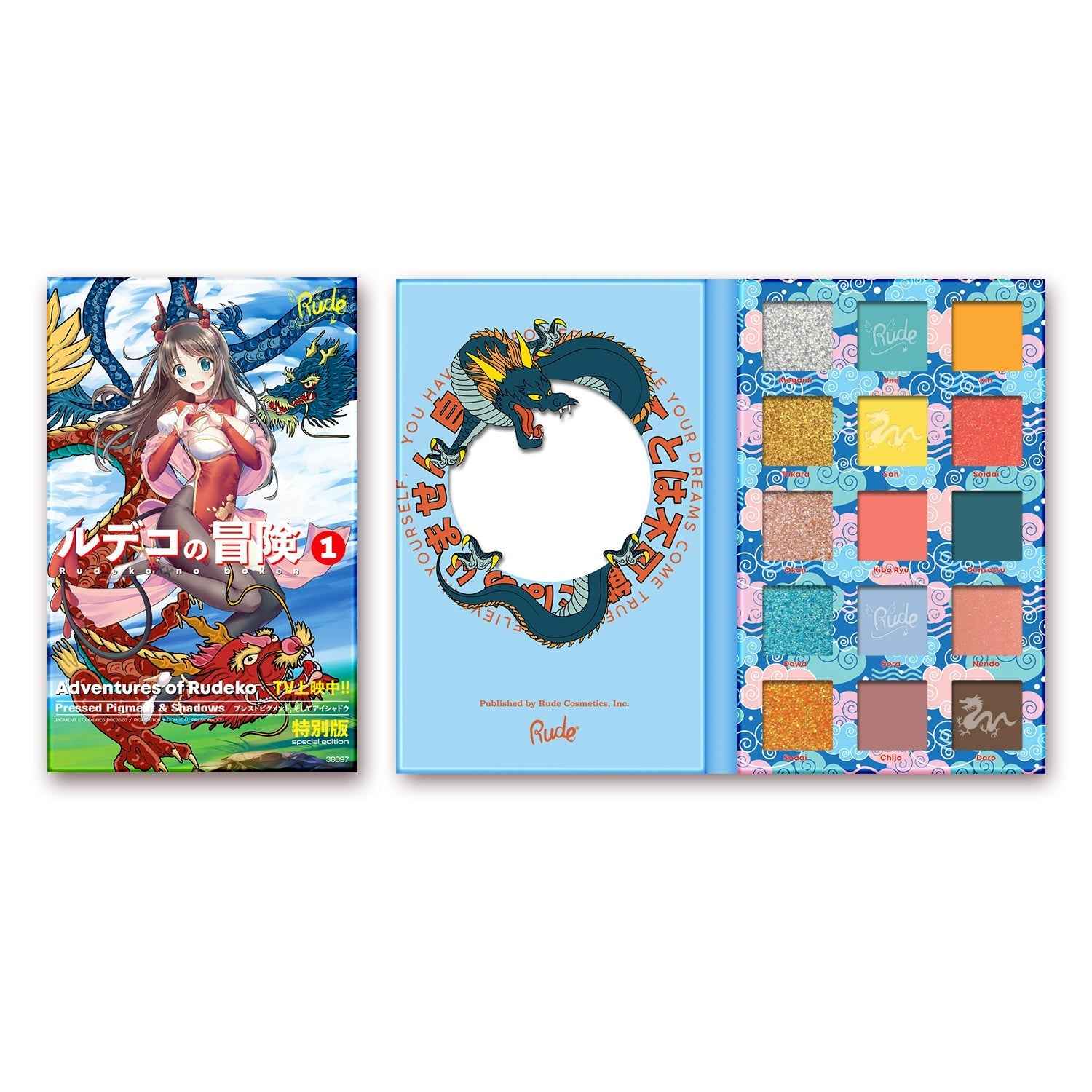 RUDE Manga Collection Pressed Pigments &amp; Shadows