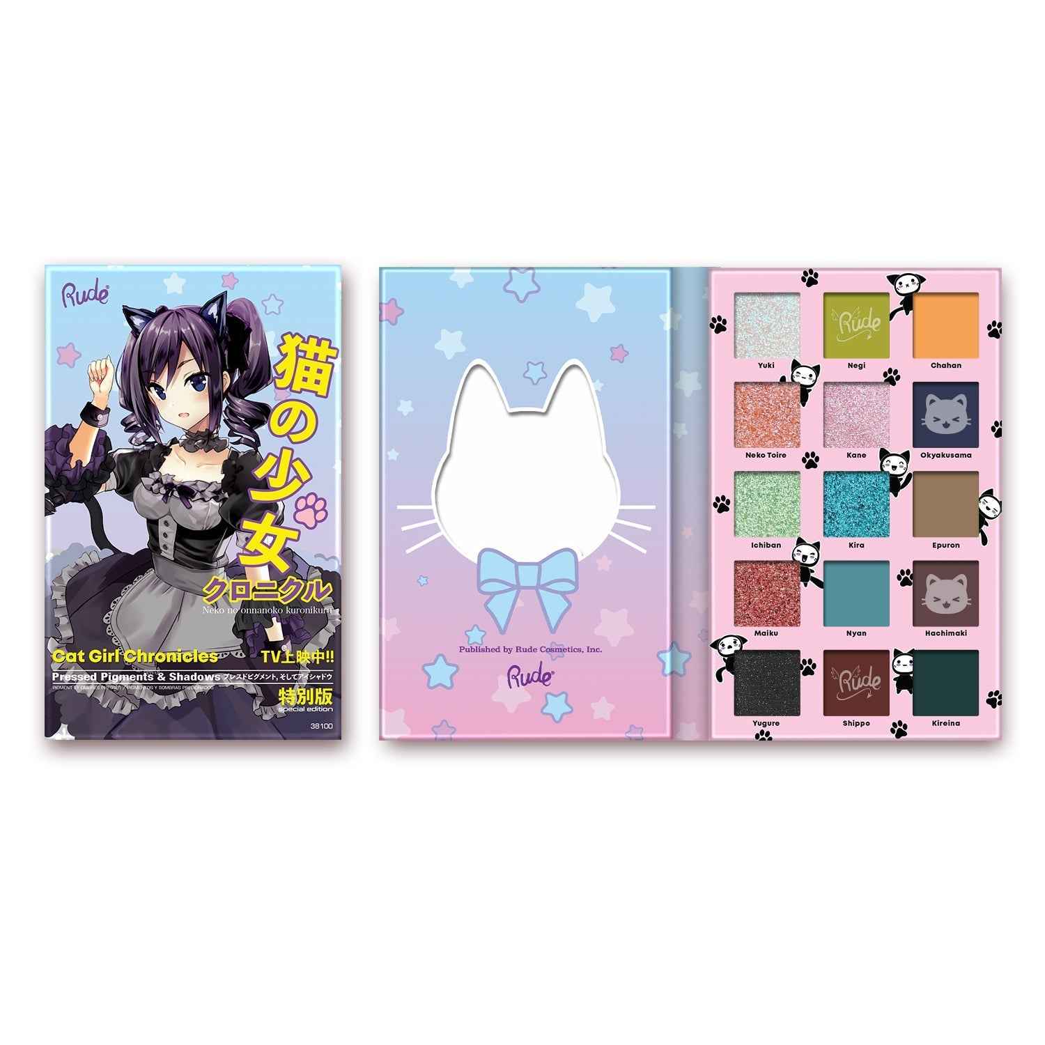 RUDE Manga Collection Pressed Pigments &amp; Shadows
