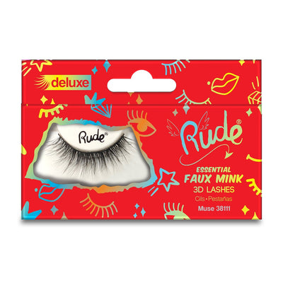 RUDE Essential Faux Mink Deluxe 3D Lashes - Muse - DestGlow