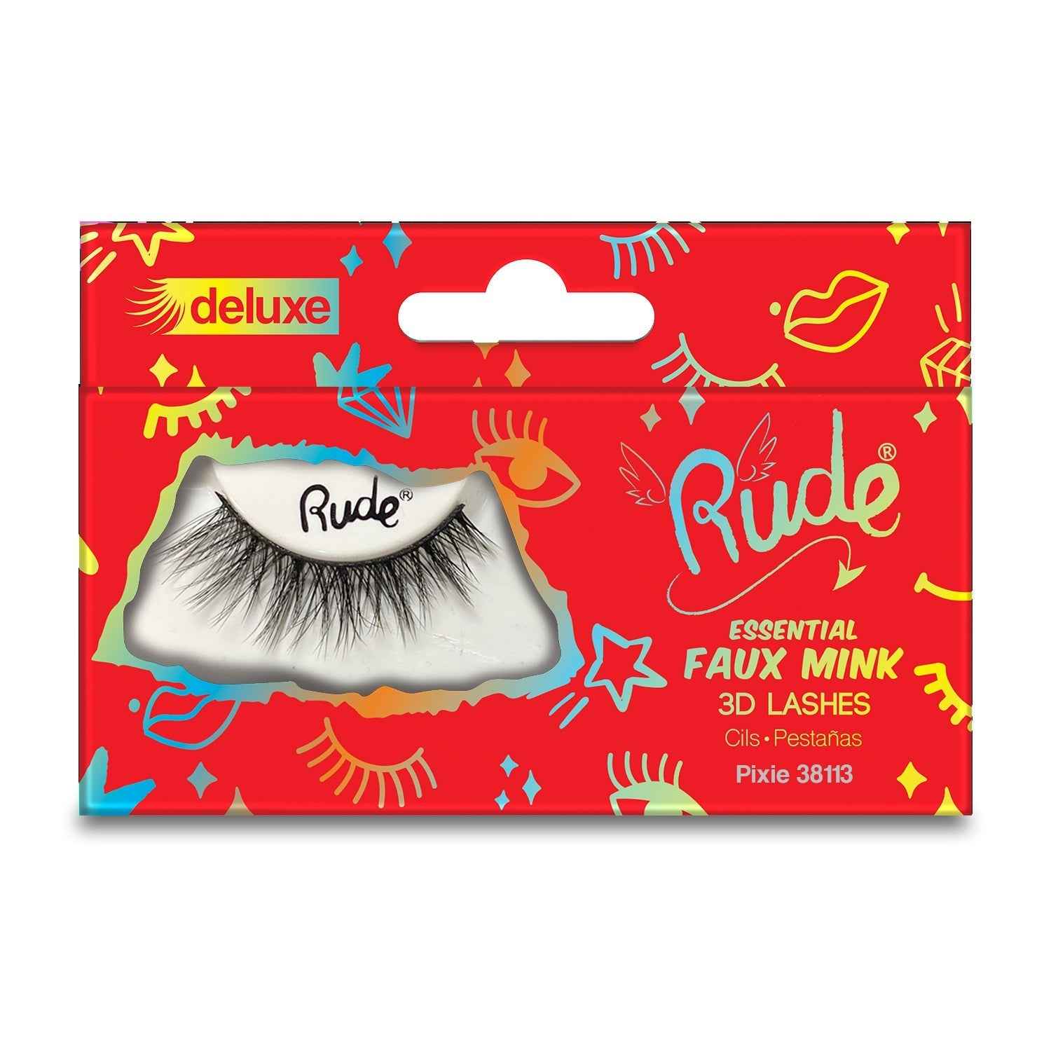 RUDE Essential Faux Mink Deluxe 3D Lashes - Pixie