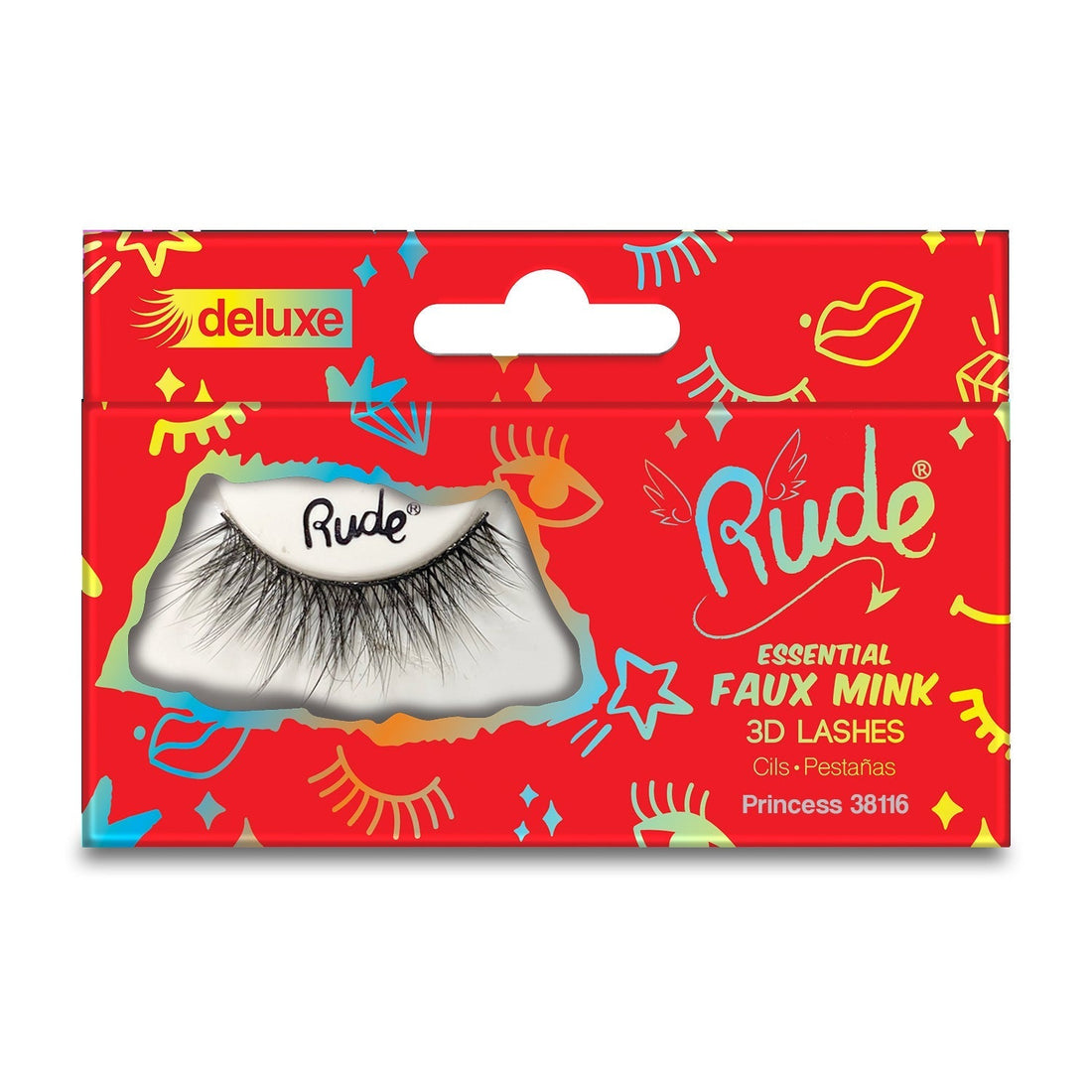 RUDE Essential Faux Mink Deluxe 3D Lashes - Princess 