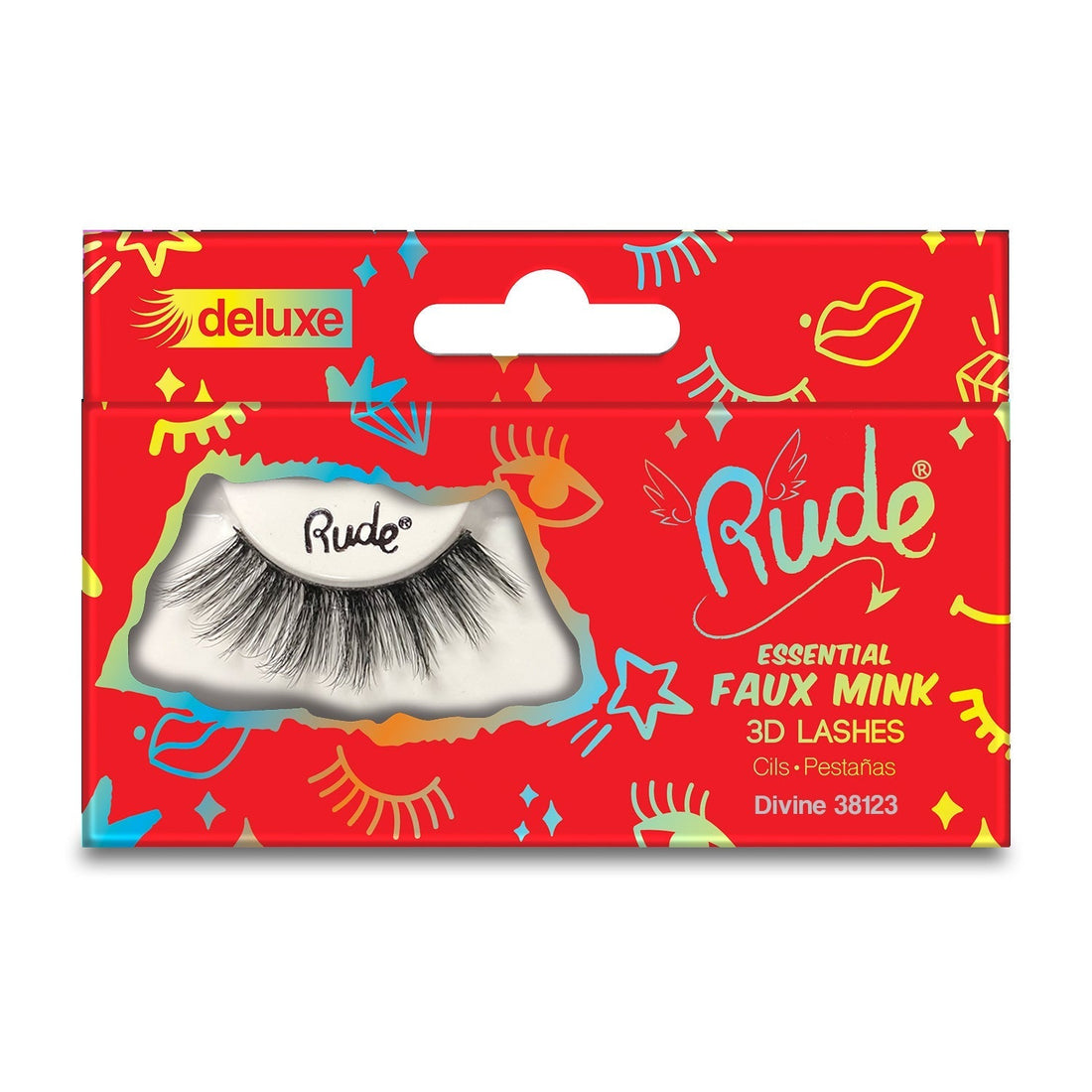 RUDE Essential Faux Mink Deluxe 3D Lashes - Divine 
