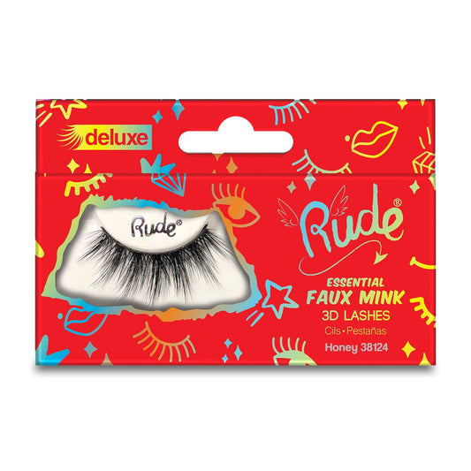 RUDE Essential Faux Mink Deluxe 3D Lashes - Honey - DestGlow
