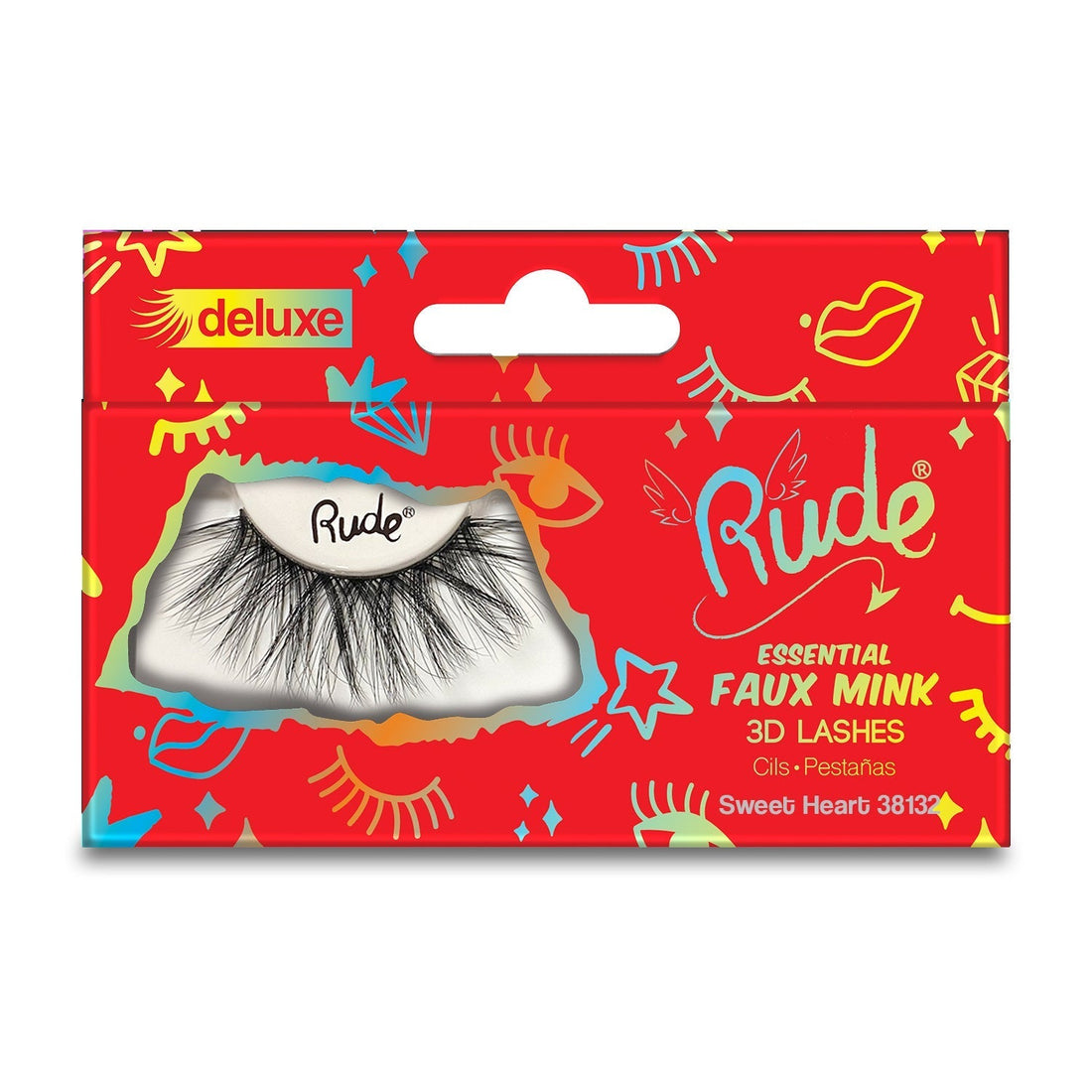 RUDE Essential Faux Mink Deluxe 3D Lashes - Sweet Heart 