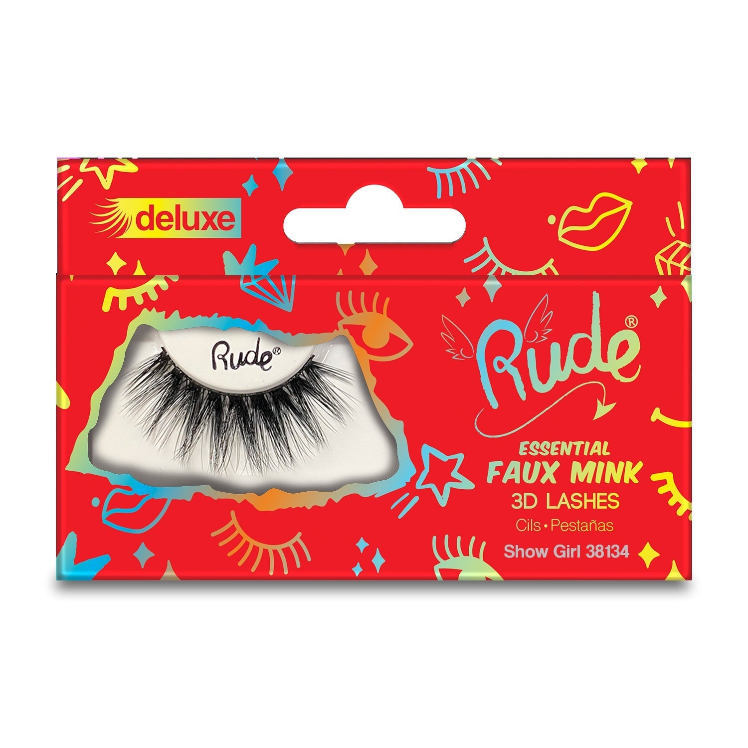 RUDE Essential Faux Mink Deluxe 3D Lashes - Show Girl - DestGlow