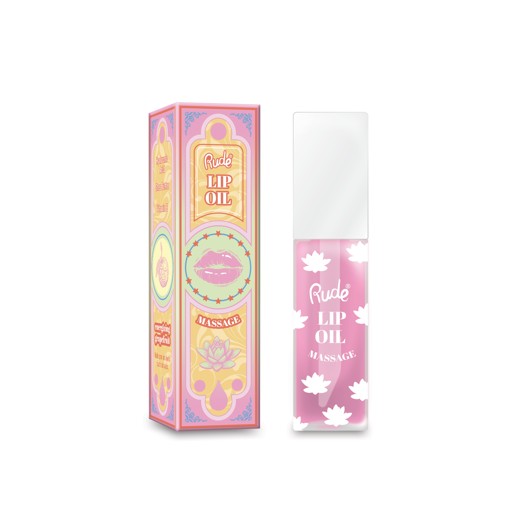 RUDE Lip Oil Massage - Energizing Grapefruit - DestGlow