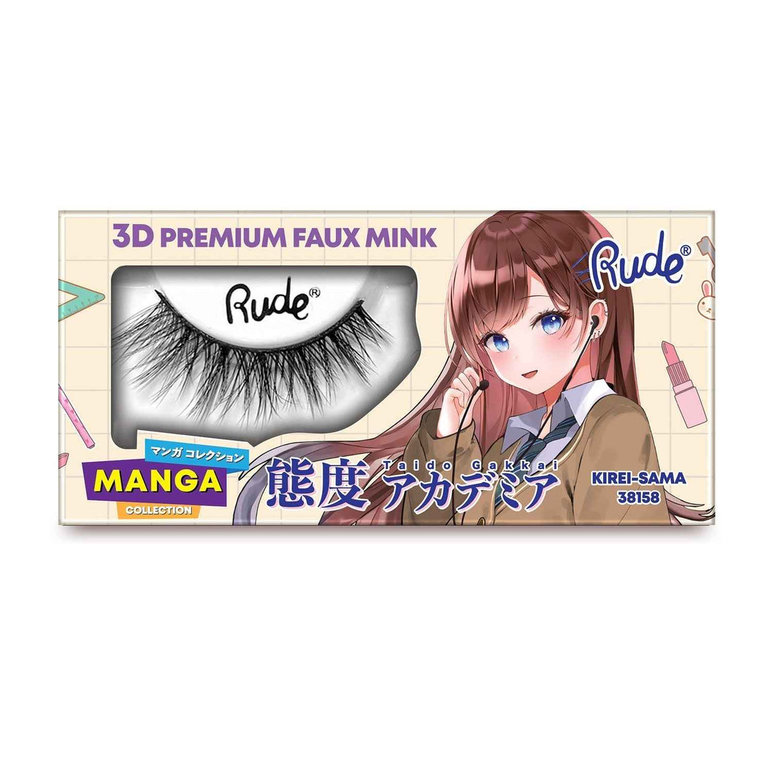 RUDE Manga 3D Faux Mink Lashes