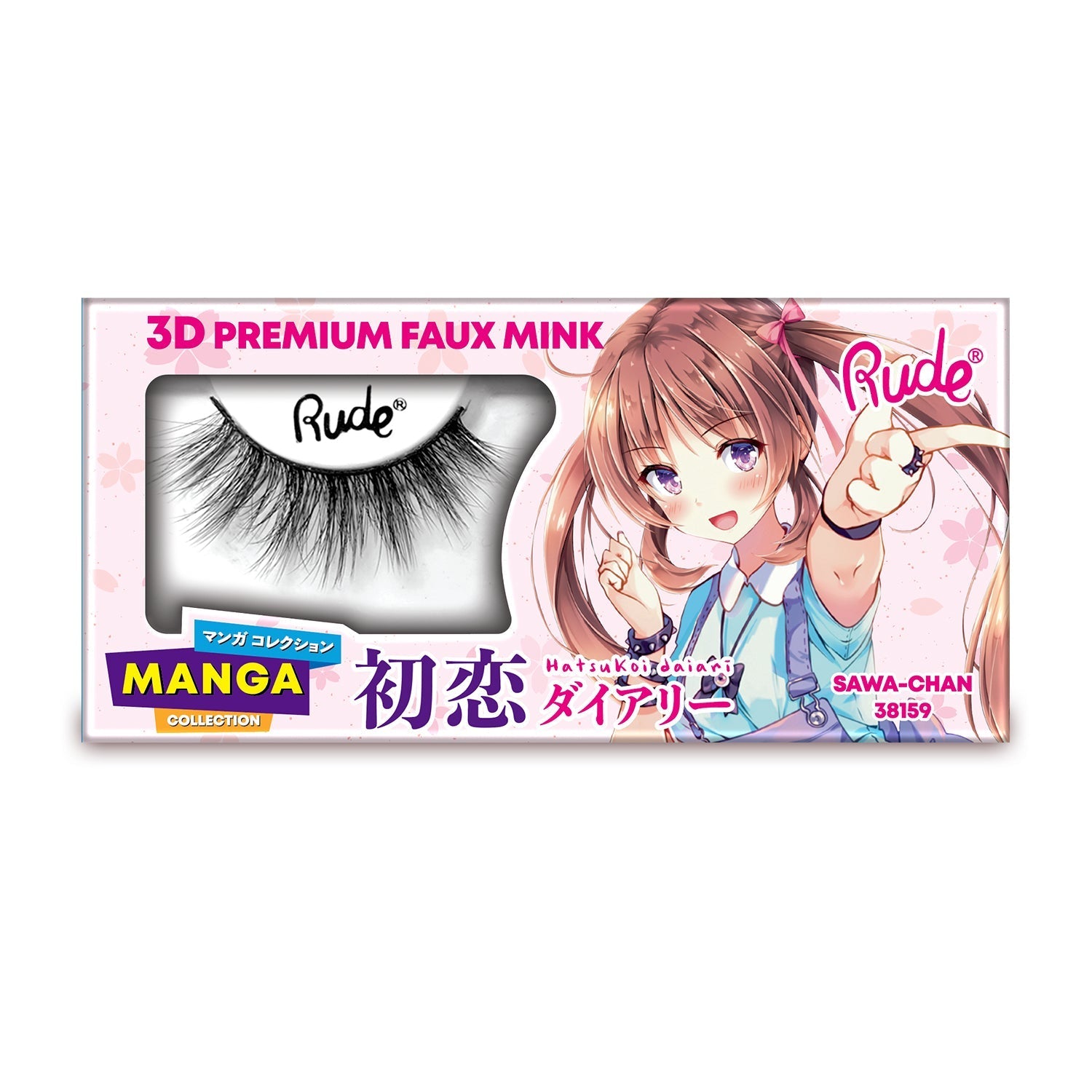 RUDE Manga 3D Faux Mink Lashes - Sawa-Chan - DestGlow
