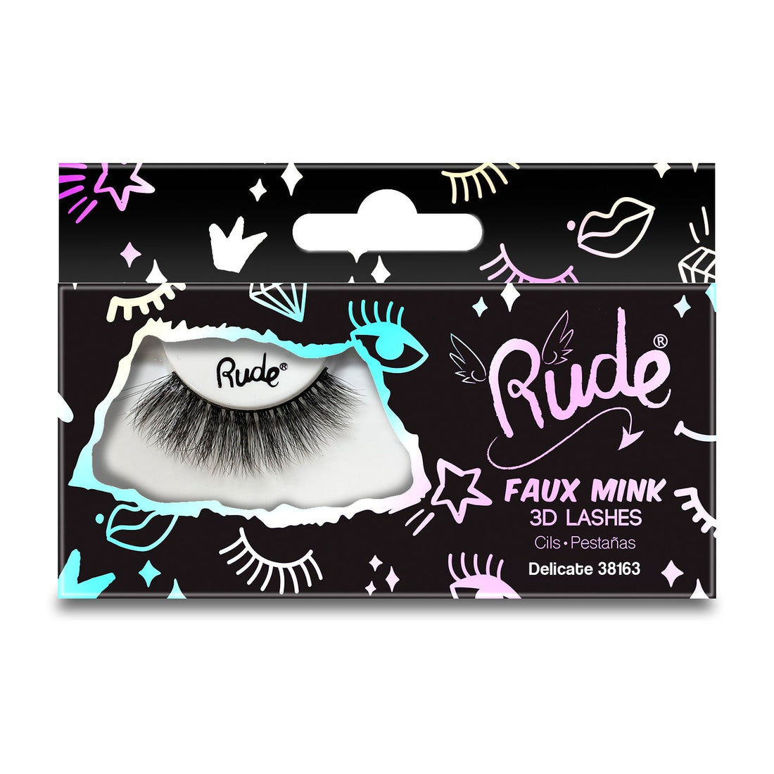 RUDE Essential Faux Mink 3D Lashes - Delicate - DestGlow